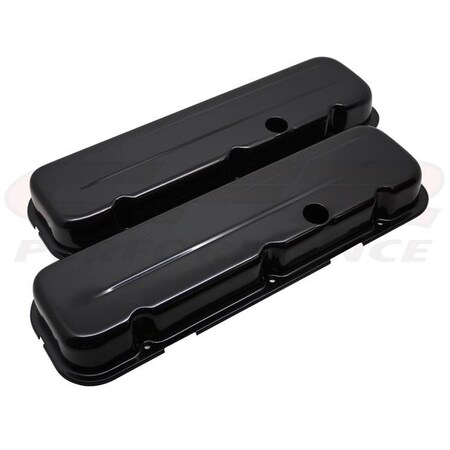 Cfr Performance CFR HZ-9236-PBK 1965-95 Chevy Big Block 396-427-454-502 Short Steel Valve Covers - Black HZ-9236-PBK